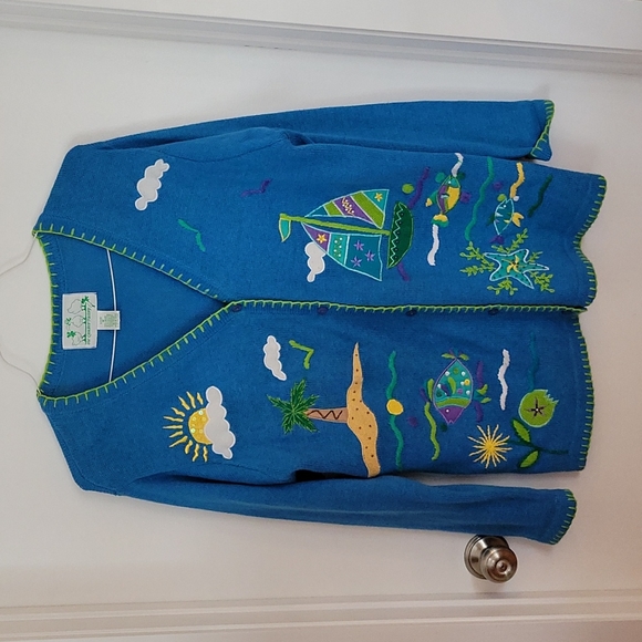 VINTAGE THE QUACKER FACTORY SWEATER - Picture 1 of 12